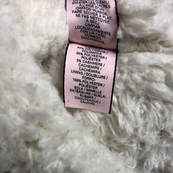 Vitoria’s secret cashmere fur slippers size S/P - Picture 9 of 10